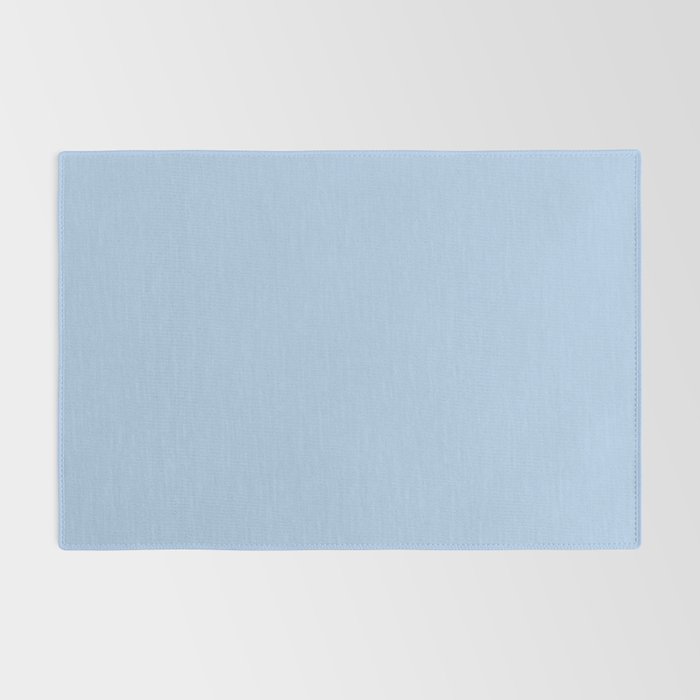 Baby Blue Solid Soft Pastel Color Rug Gallery Image 2