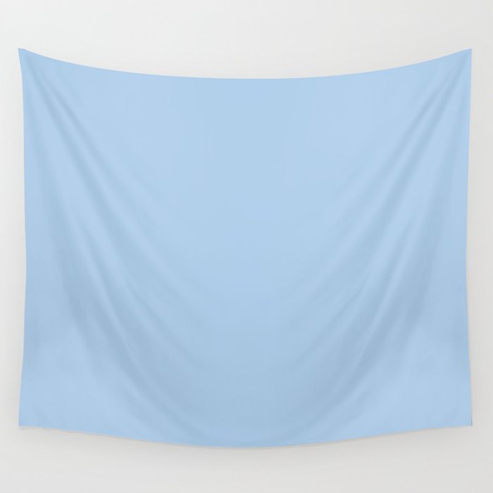 Baby Blue Solid Soft Pastel Color Wall Tapestry Gallery Image 4