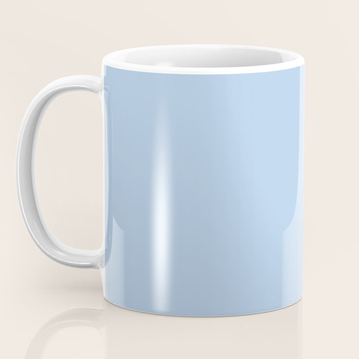 Baby Blue Solid Soft Pastel Color Coffee Mug Gallery Image 3
