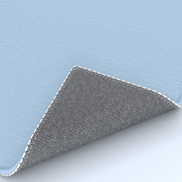 Baby Blue Solid Soft Pastel Color Rug Gallery Image 4