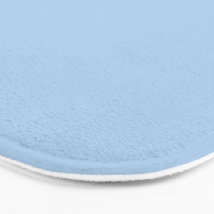 Baby Blue Solid Soft Pastel Color Bath Mat Gallery Image 3