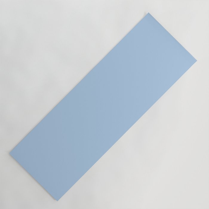 Baby Blue Solid Soft Pastel Color Yoga Mat Gallery Image 1