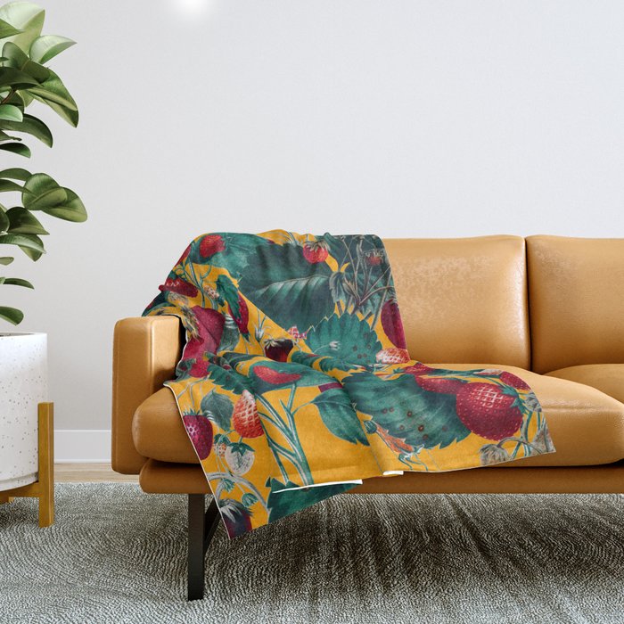 Strawberry Fields Forever IV Throw Blanket Gallery Image 1