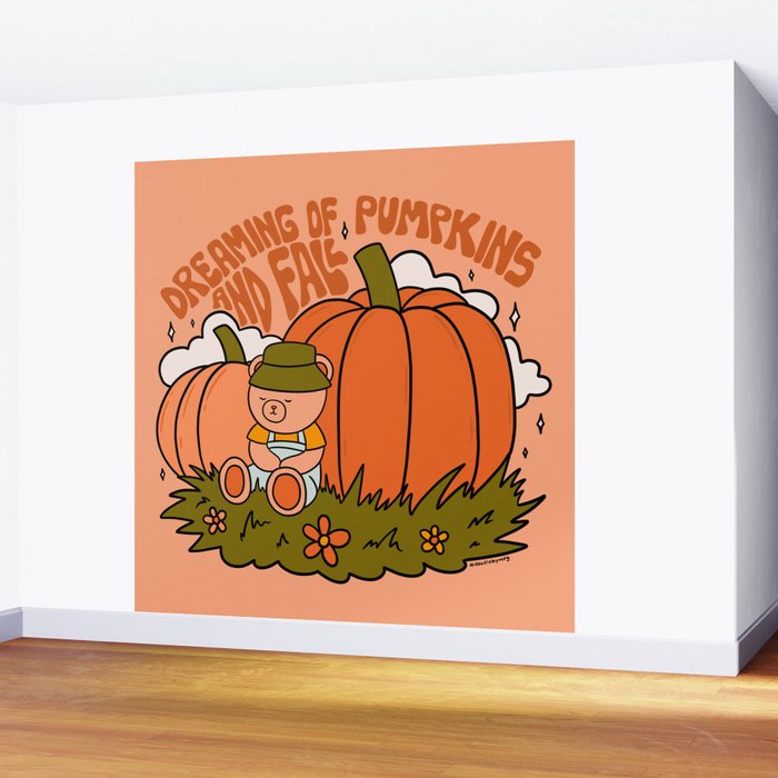 Dreaming of Pumpkins Wall Mural Gallery Image 2