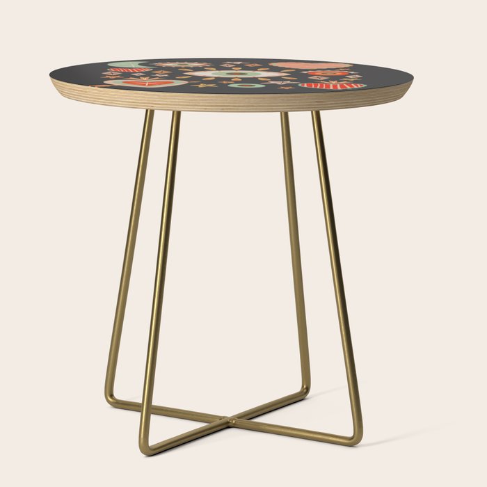 Sacred heart symbols & stars | Fall colors Side Table Gallery Image 1