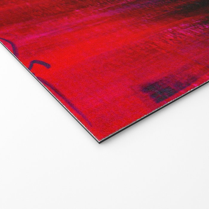Red and Black Abstract Welcome Mat Gallery Image 2