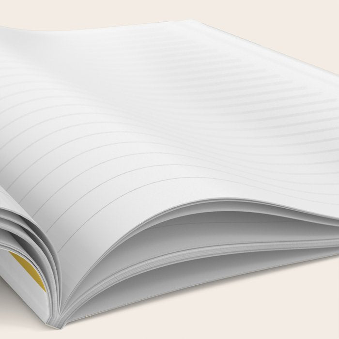 Modular Midcentury Modern Geometric Pattern in Navy Blue, Mustard, Grey, and White Notebook Gallery Image 2