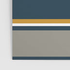 Modular Midcentury Modern Geometric Pattern in Navy Blue, Mustard, Grey, and White Poster Gallery Image 3