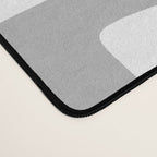 Retro Mid Century Modern Abstract Pattern 336 Gray Desk Mat Gallery Image 4