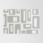 Retro Mid Century Modern Abstract Pattern 336 Gray Rug Gallery Image 2