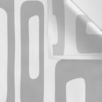 Retro Mid Century Modern Abstract Pattern 336 Gray Wall Tapestry Gallery Image 3