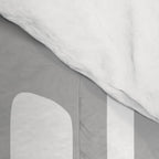 Retro Mid Century Modern Abstract Pattern 336 Gray Comforter Gallery Image 4