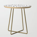 Retro Mid Century Modern Abstract Pattern 336 Gray Side Table Gallery Image 1