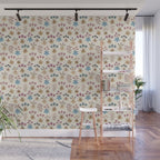 Winter Botanica - Tapestry In Cream Wall Mural Gallery Image 1