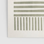 Neutral Green Lines Minimalist Artwork Poster Gallery Image 3
