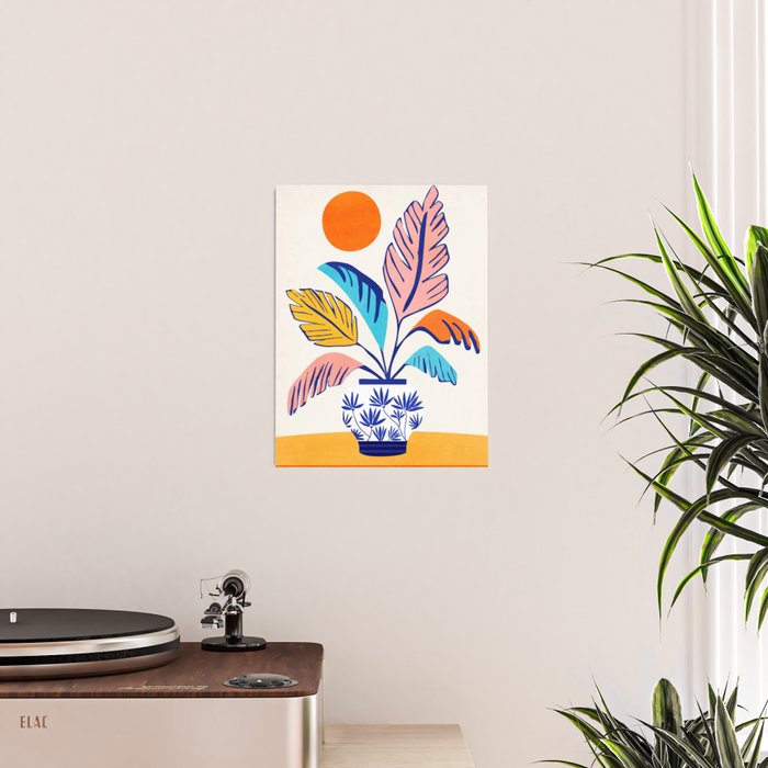 Summer Tropical Plant Still Life Poster Gallery Image 2
