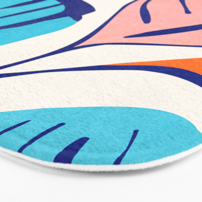 Summer Tropical Plant Still Life Bath Mat Gallery Image 3