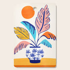 Summer Tropical Plant Still Life Cutting Board Gallery Image 1