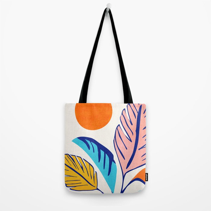 Summer Tropical Plant Still Life Tote Bag Gallery Image 2