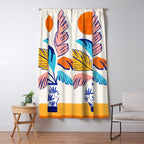 Summer Tropical Plant Still Life Window Curtain Gallery Image 5