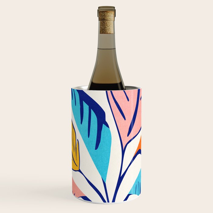 Summer Tropical Plant Still Life Wine Chiller Gallery Image 1