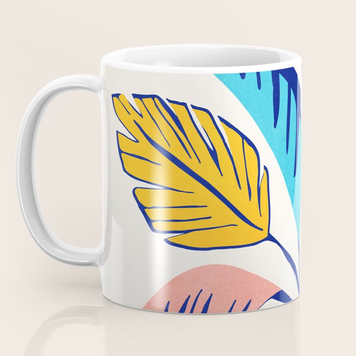 Summer Tropical Plant Still Life Coffee Mug Gallery Image 3