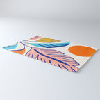Summer Tropical Plant Still Life Rug Gallery Image 3