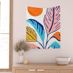 Summer Tropical Plant Still Life Wall Tapestry Gallery Image 2