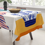 Summer Tropical Plant Still Life Tablecloth Gallery Image 3