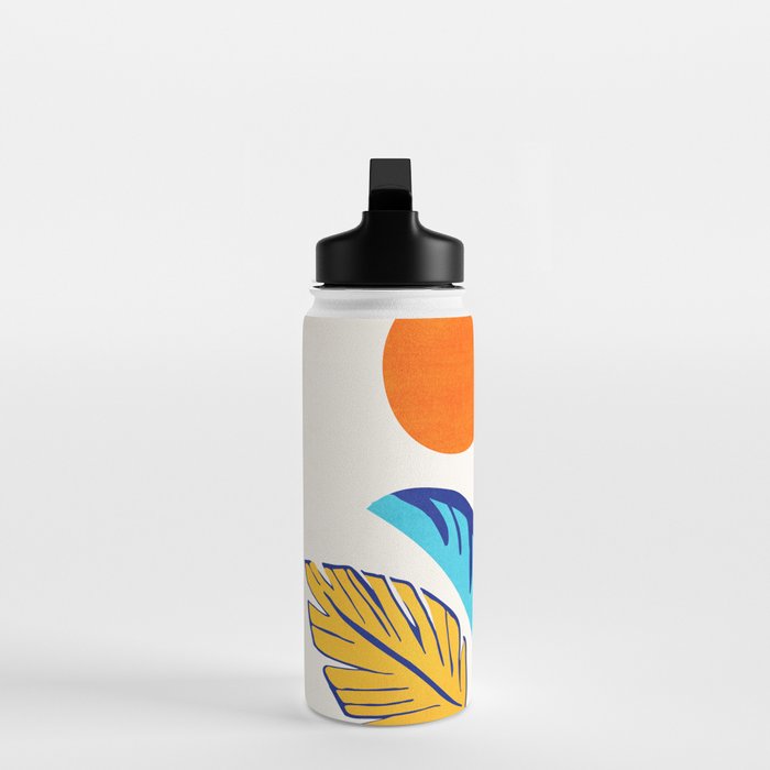Summer Tropical Plant Still Life Water Bottle Gallery Image 3