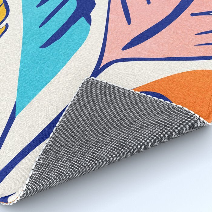 Summer Tropical Plant Still Life Rug Gallery Image 4