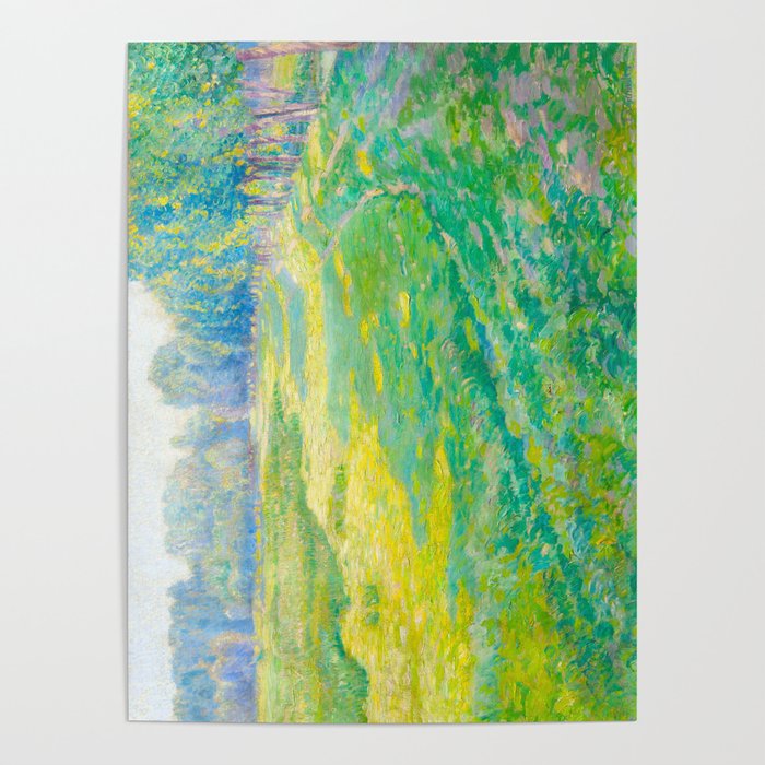 Václav Radimský (1867-1946) On the Dike Colorful Impressionist Landscape Oil Painting Poster Gallery Image 4