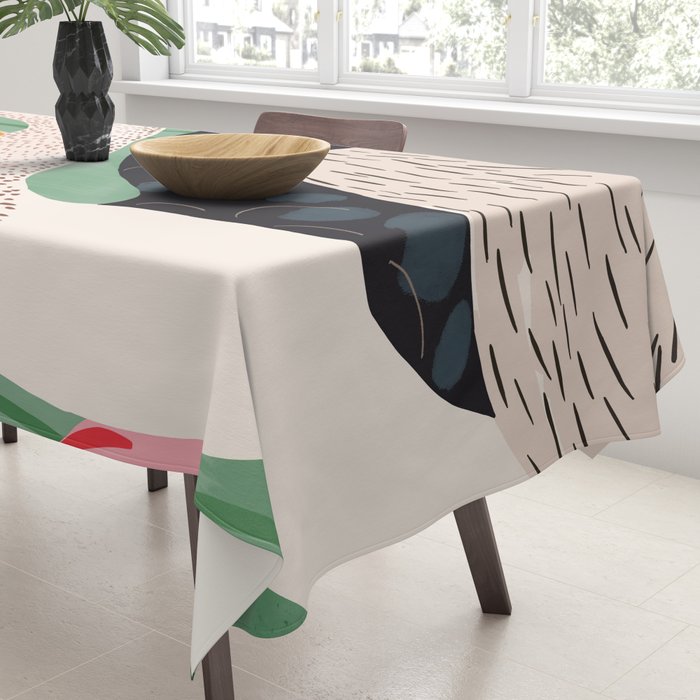 Swan in Flowers Tablecloth Gallery Image 3