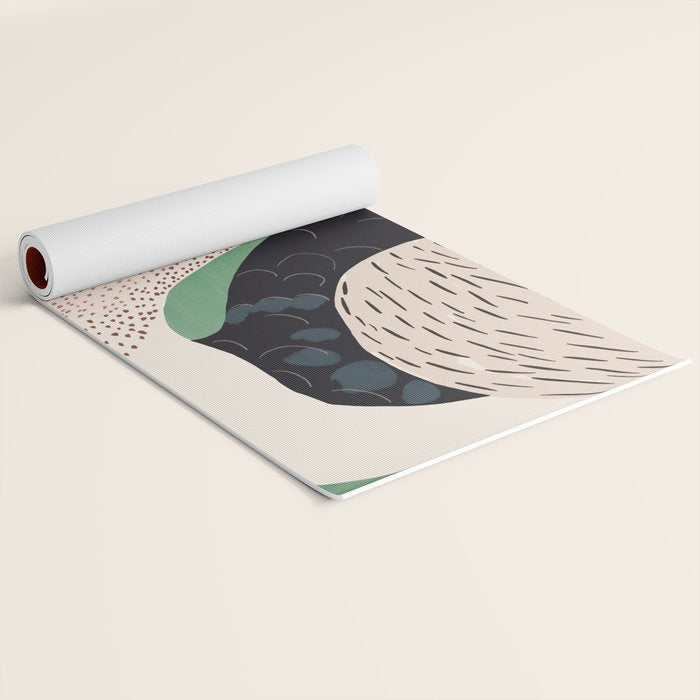 Swan in Flowers Yoga Mat Gallery Image 2
