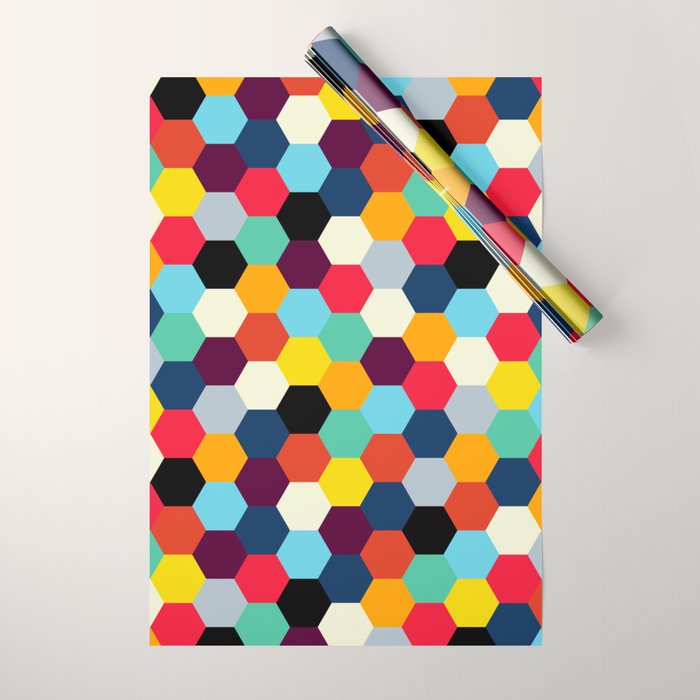 Eclectic Tiles | Mid Century Pattern Wrapping Paper Gallery Image 1