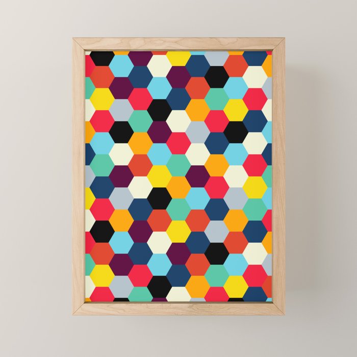 Eclectic Tiles | Mid Century Pattern Mini Art Print Gallery Image 1