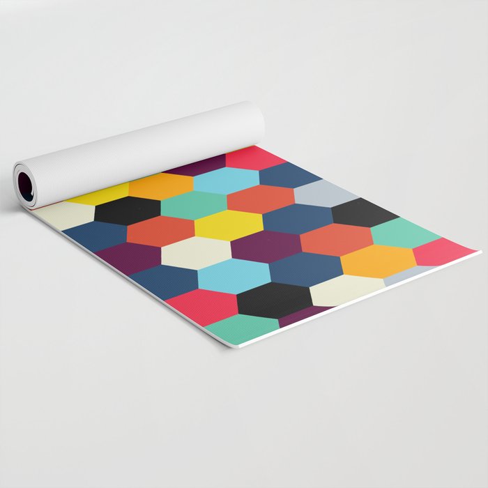 Eclectic Tiles | Mid Century Pattern Yoga Mat Gallery Image 2