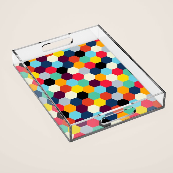 Eclectic Tiles | Mid Century Pattern Acrylic Tray Gallery Image 1