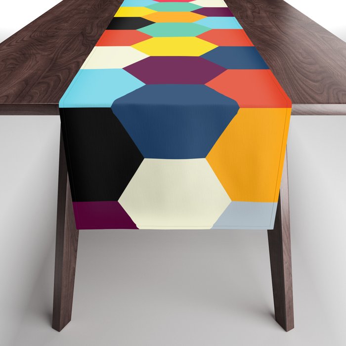 Eclectic Tiles | Mid Century Pattern Table Runner Gallery Image 1