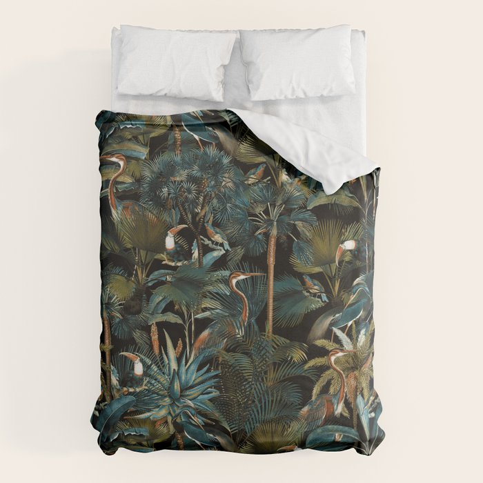 Jungle and Birds Duvet Cover Gallery Image 1