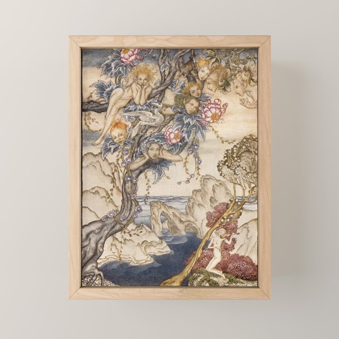 Art by Arthur Rackham for "The Tempest" by William Shakespeare (1926) Mini Art Print Gallery Image 1