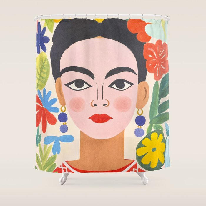 Garden Girl Summer Beauty Shower Curtain Gallery Image 1