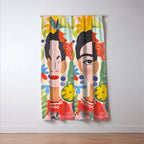 Garden Girl Summer Beauty Window Curtain Gallery Image 3