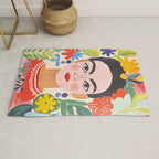 Garden Girl Summer Beauty Rug Gallery Image 1