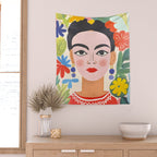 Garden Girl Summer Beauty Wall Tapestry Gallery Image 2