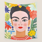 Garden Girl Summer Beauty Wall Tapestry Gallery Image 4