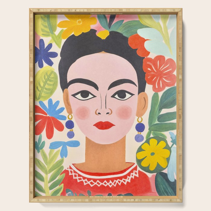 Garden Girl Summer Beauty Serving Tray Gallery Image 1