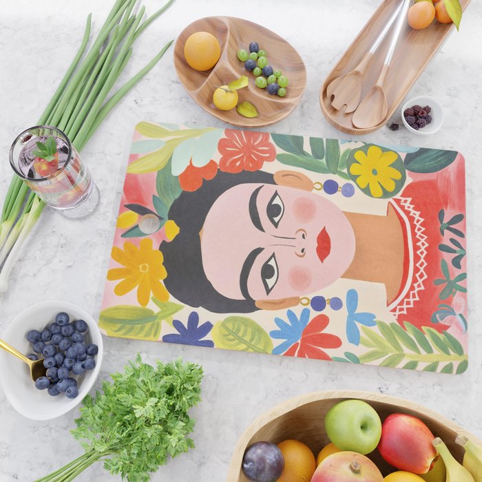 Garden Girl Summer Beauty Cutting Board Gallery Image 2