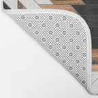 Urban Tribal Pattern No.5 - Aztec - Concrete and Wood Bath Mat Gallery Image 2