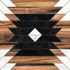 Urban Tribal Pattern No.5 - Aztec - Concrete and Wood Coffee Mug Gallery Image 2